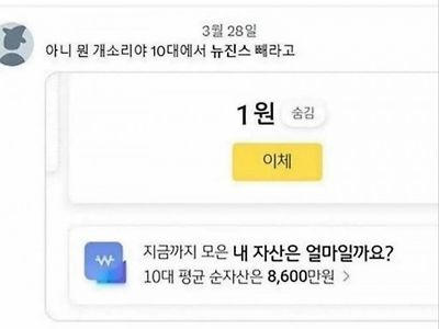 요즘 10대 평균 순자산