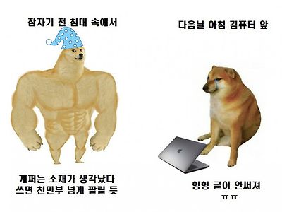 창작자의 잠자기 전, 후