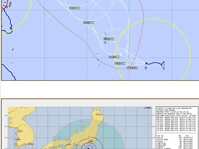(속보) 태풍 란, 광복절에 일본 도쿄 상륙 예보