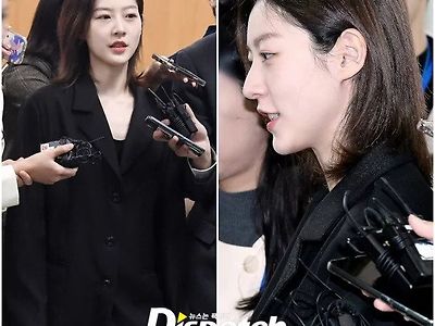음주운전 및 뺑소니 혐의, 배우 김새론 1심 선고 공판 당시 모습.JPG