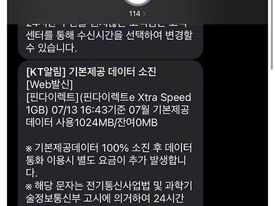 데이터낮은 요금제로 절대 스피드테스트 돌리지마라