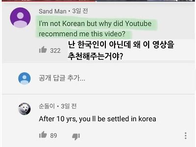 이해되는 유투브 알고리즘