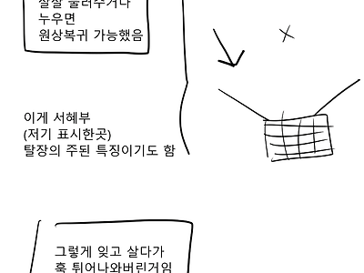 만신의 탈장수술 만화.Manhwa