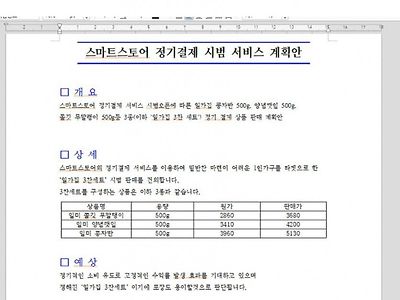 회사에서 사업계획안 올렸다가 혼남