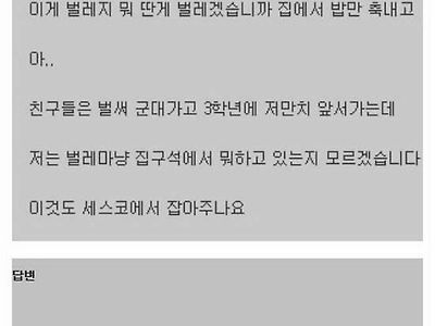 세스코 레전드 답변