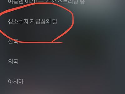 넷플릭스 카테고리 이거 뭐냐?