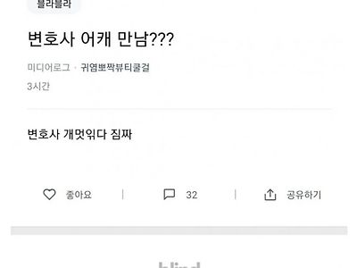 변호사 되면 연애 많이 할 수 있나요에 대한 현직의 우문현답