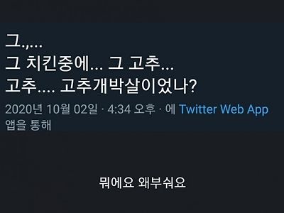 치킨 이름이 기억나지 않는다