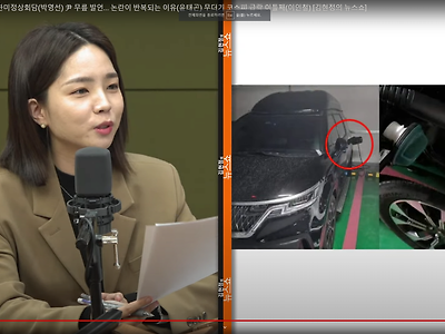 주차 편하게 하려고 기름차가 주유구에 전기차 충전기 꼽고 전기차 코스프레