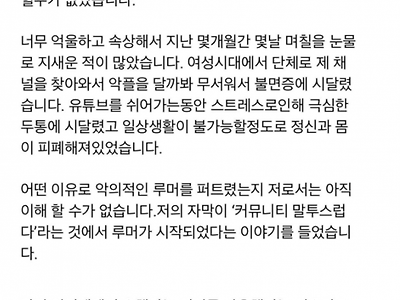 여성시대 대량 고소한 여자유튜버