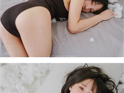 D컵 베이글 모델 강인경