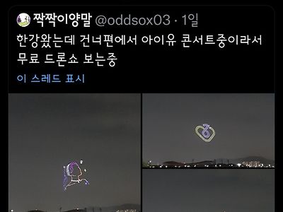 ?? : 아이유 드론쇼 할돈으로 불우이웃을 도우세요!!