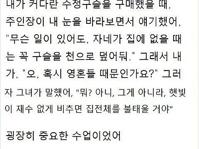수정구슬을 천으로 덮어두는 이유.jpg