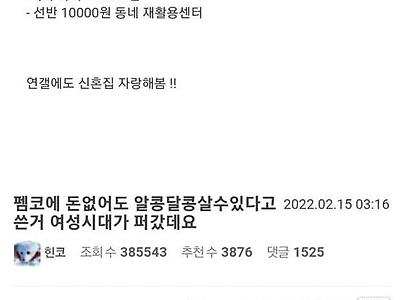 여성시대에서 악플 900개 달린 신혼집