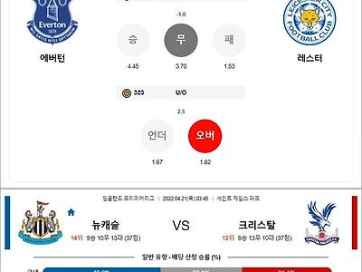 4월 21일 EPL 4경기 분석