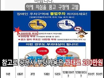 비폭력 자경단 - 장애인 불법주차