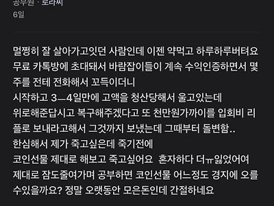 코인선물 사기 당한 사람