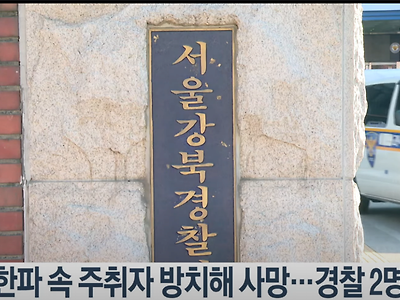 한파 속 주취자 방치해 사망…경찰 2명 입건