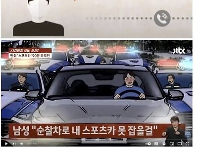 그 순찰차로는 내 스포츠카를 잡기 어려울걸