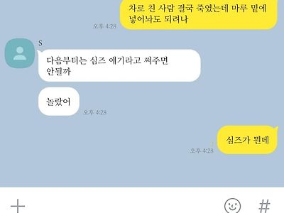 차로 사람 쳐서 죽였는데 마루밑에 넣어놔도 되려나.jpg