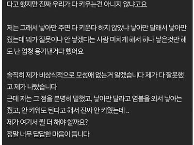 딩크족인데 애기만 제발 애좀 낳아달라고 하길래 해줬는데