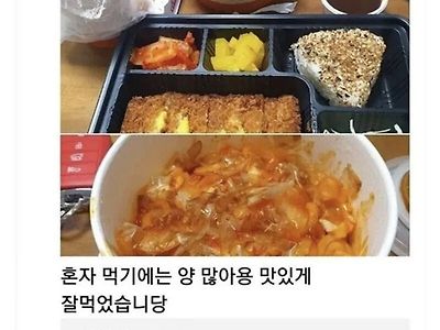 혼자서 먹기엔 양이 많다는 후기