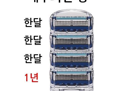 남자들의 면도기날 교체유형