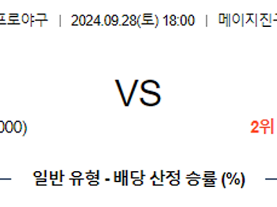 9월 28일 NPB 야쿠르트 한신 한일야구분석 무료중계 스포츠분석