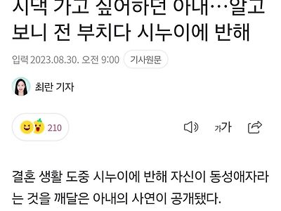 시댁 가고싶어하던 아내의 비밀