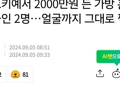 튀르키예서 2000만원 든 가방 훔친 한국여성 2명