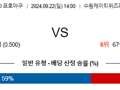 9월 22일 KBO KT SSG 한일야구분석 무료중계 스포츠분석