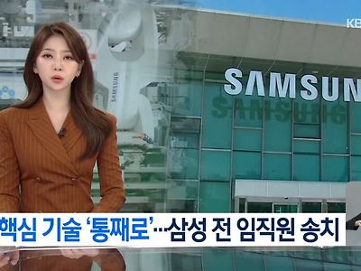 약 4조 추정, 중국에 핵심 기술 ‘통째로’ 팔아넘긴 삼성 전 임직원...