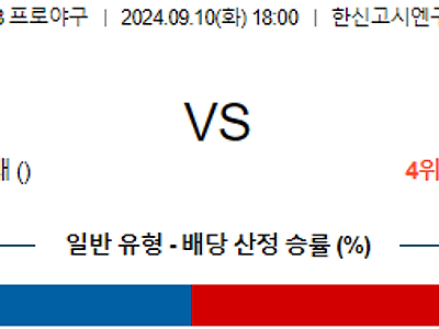 9월 10일 NPB 한신 요코하마 한일야구분석 무료중계 스포츠분석