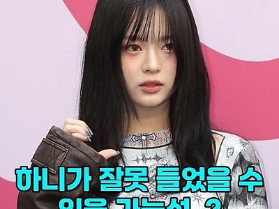 뉴진스 하니가 잘못들었을 가능성.jpg