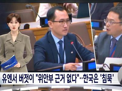 일본 유엔서 공개적으로 "위안부 근거 없다".. 한국 대표는 침묵