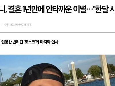 다니엘 헤니, 결혼 1년만에 안타까운 이별…"한달 시한부 극복"