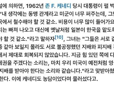 주한미군을 철수시키려 했던 케네디 대통령