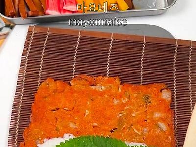 김치전 김밥