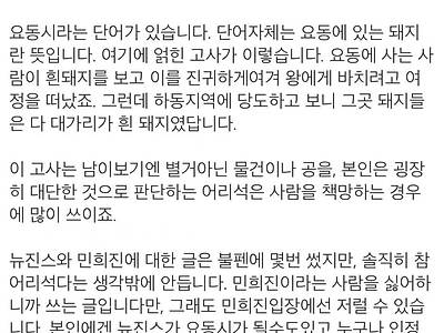 엠팍아재의 뉴진스 기자회견 소감