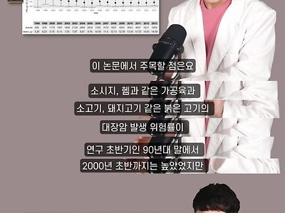 붉은 고기(적색육) 먹어도 별 상관없다고 함 