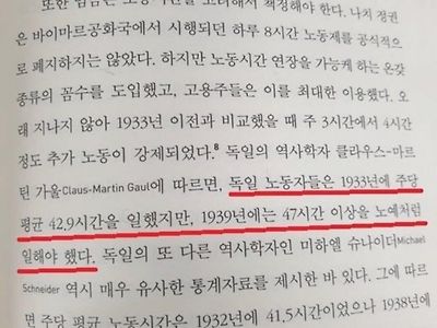 나치 독일 시대 노동자들의 열악한 노동 환경