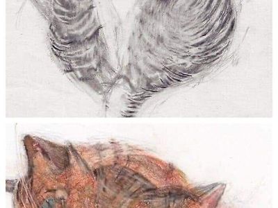 매우 사실적인 고양이 그림