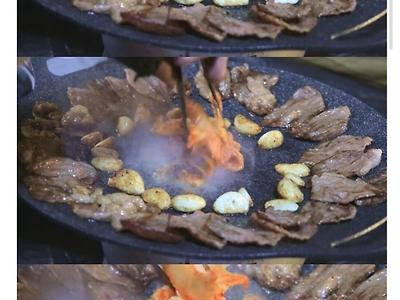 영하 5도 텐트에서 한국식 바베큐 해먹는 외국인