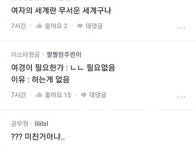 경찰서 내 여경 문화