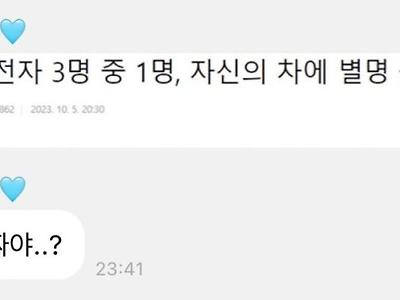 카리나 : 운전자 3명 중 1명은 자기 차에 별명 붙인다고??