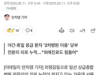 서울성모병원, 심혈관 응급 환자 치료 중단