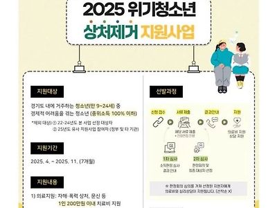 "문신 제거에 치료비 200만원 드려요"... 경기도가 내건 획기적 청소년 복지