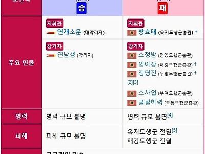 중국 역사상 전설이 되어버린 한국사 무신
