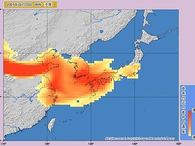 엄청난 황사가 일본을 향해 날아갈 예정