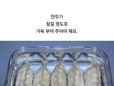 “냉동만두”에 물을 부어주는 이유 